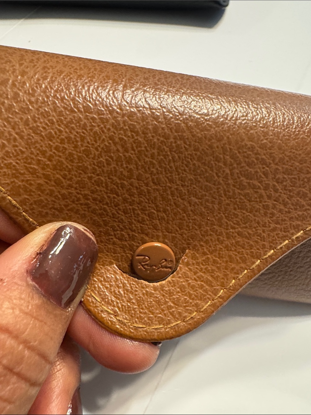Ray-Ban Men's Sunglasses Brown/Gold with Brown Case - Picture 8 of 8